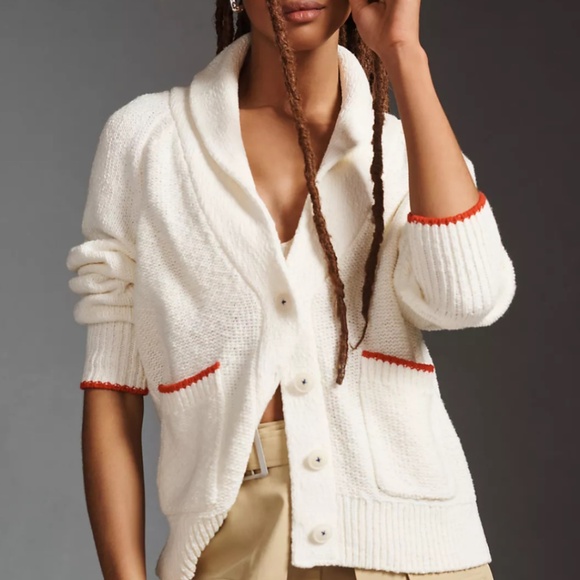 Anthropologie Lobster Cardigan - Picture 7 of 9